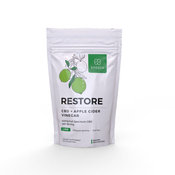 CBD Gummies "Restore" Lime - 1200mg | THC Fri